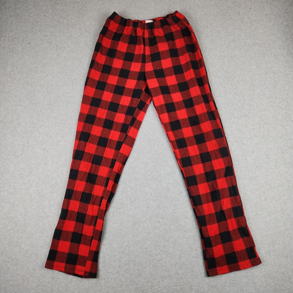 Wondershop Women XS Red Black Buffalo Plaid Fleece Pajama Pants Sleepwear Target
